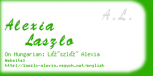 alexia laszlo business card